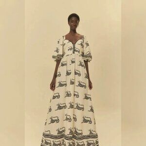 Farm Rio Brasil Tiger Maxi sz XS New with Tags STUNNING!!!